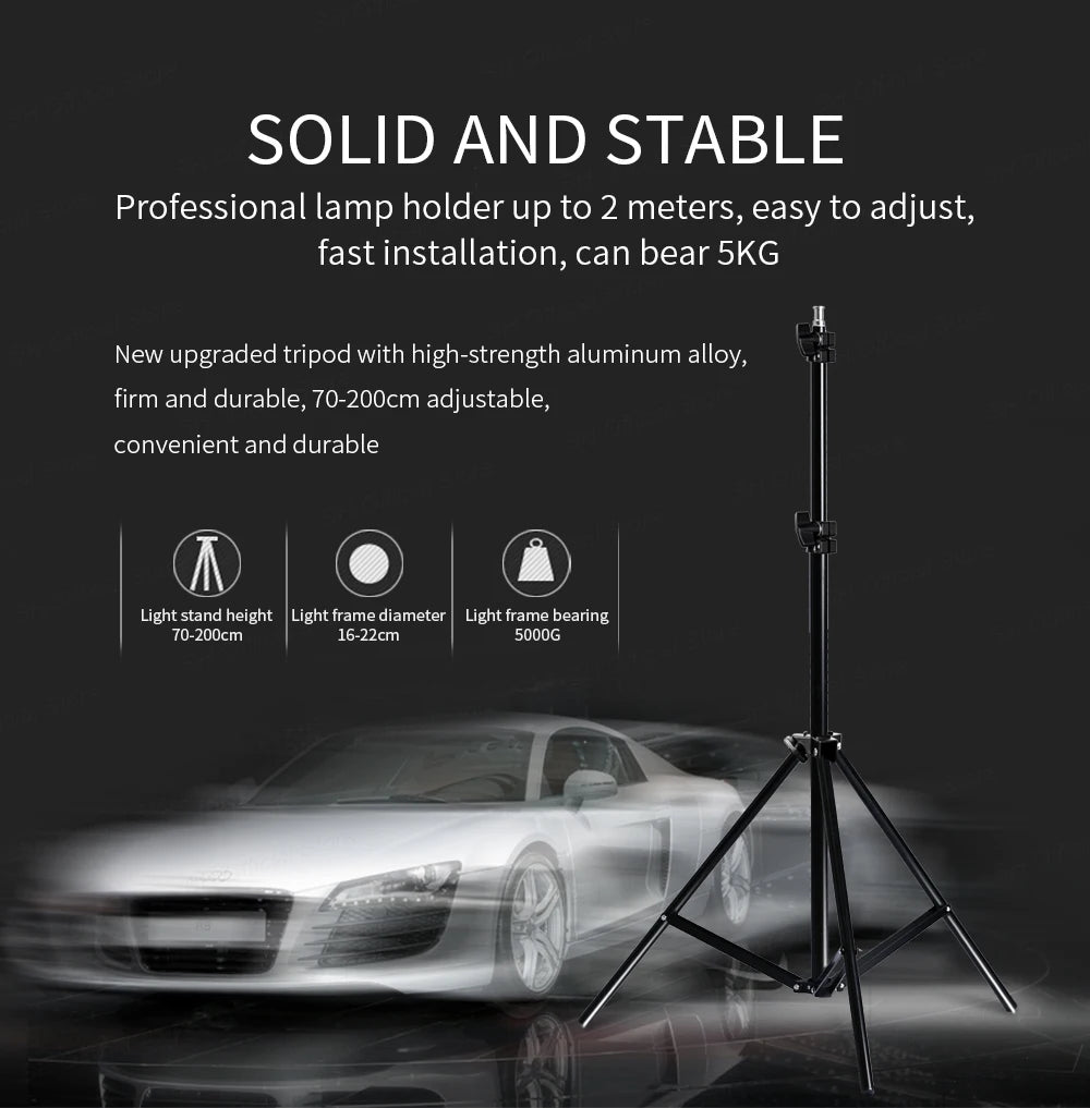 Softbox 50x70CM Photography Four Lamp Holders Lighting Kit With Photographic Tripod And Portable Bag For Photo Studio Shooting