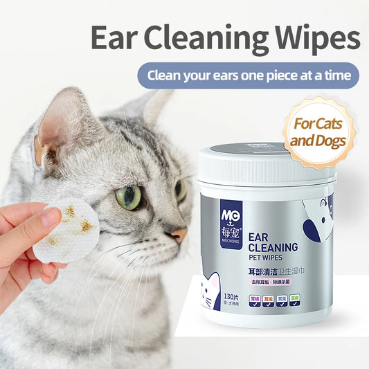 Pet Ear Cleaning Wet Wipe 130 Count