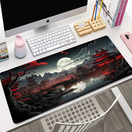 Starry Sky Moon Mouse Pad Large Computer Office Game Table Mats XXL Rubber Anti-slip Gaming Keyboard Mousepads Long Desk Pads