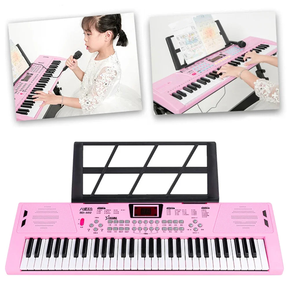 61 Keys USB Digital Keyboard Piano Professional Big Children's Musical Electronic Piano Portable Kids Toy Musical Instruments