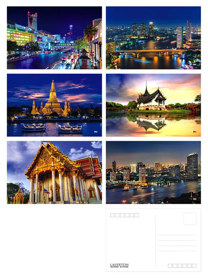 13 Cities Series Postcards Landscape Theme Gift Greeting Card London Paris Venice Dubai Rome Monaco Bangkok Seattle Florence