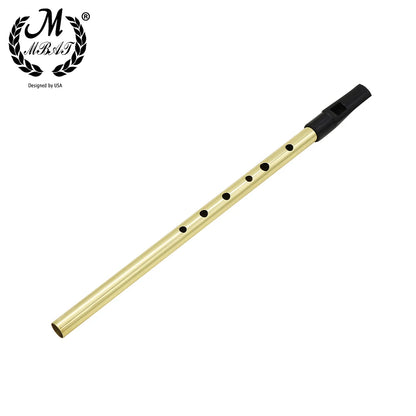 M MBAT 6 Holes Irish Whistle D Key Mouth Flute High quality Woodwind Musical Instrument Tin Penny Whistle Multi-color Brass Tube