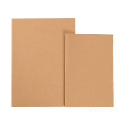 A5/B5/A4 Notebook Kraft Paper Grid Sketchbook Lined Planner Notepad Portable Blank Notebook Simple Daily Diary Book