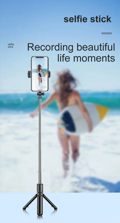 Phone Holder Wireless Selfie Stick Tripod 360 Degree Rotation Support For iPhone Xiaomi Samsung Mobile Phone Live Video Stand