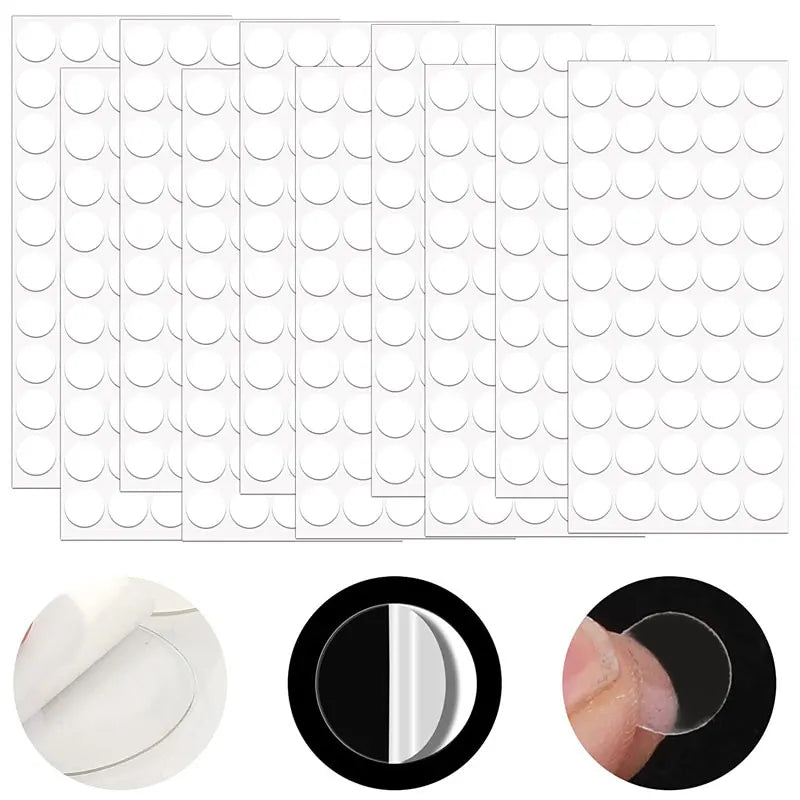 50-100Pcs Double Sided Sticky Dots Tape No Trace Tape Self Adhesive Dots Stickers for Poster Festival Wall Hanging Decor 10-30MM