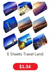 30Pcs Creative Noctilucous Postcards Set Wandering Planet Theme Greeting Card Gift Card Wish Postcard For Wall stickers Decor