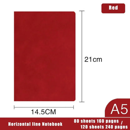 A5/A6 Notebook Thickened Business Pu Notepad Sheepskin Student Notebook Lined Daily Notebook 160Pages/240pages