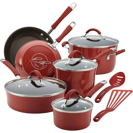 Cucina Nonstick Cookware Pots and Pans Set, 12 Piece