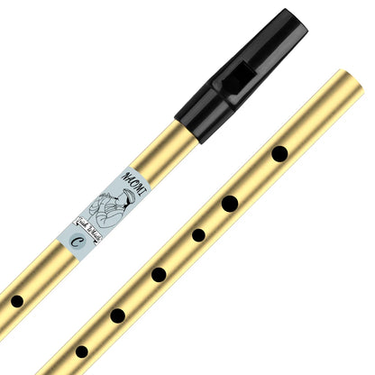 NAOMI Brass Whistle Irish Penny Whistle Key Of D & C Music Supply For Different Levels Expertise Musician Woodwind Instruments