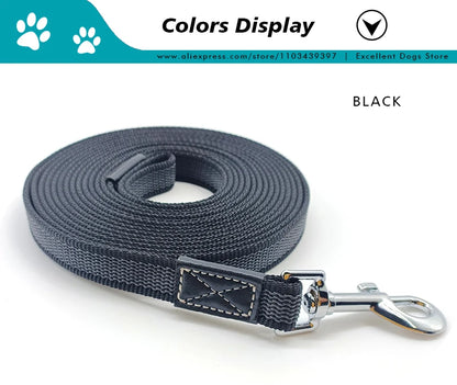 Non Slip Dog Leash 2M 3M 5M 10M Small Big Pet Soft Light Lead Rope Black Traction Long Leashes 10 5 3 2 Meters Cat Accessories