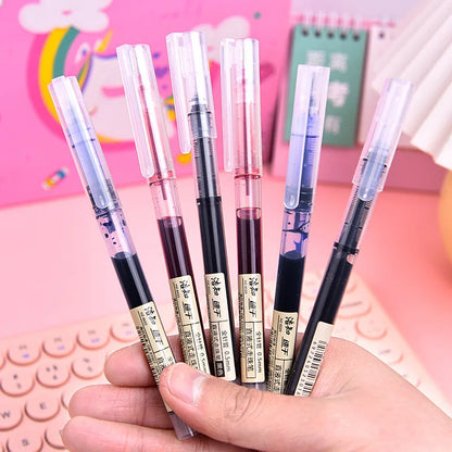 5/10 Pcs Exam Signature Ballpoint Pen 0.5mm Black Blue Ink High Capacity Gel Pens For Writing School Office Stationery Supplies