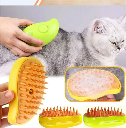 Cat Dog Steamy Brush Steam Comb USB Electric Sprayer for Massage Pet Grooming tool Shedding 3 in 1 Electric Sprays Massage Combs