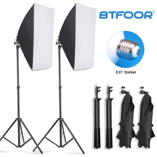 Professional Photography softbox Lighting soft box With Tripod E27 Photographic Bulb Continuous Light System for Photo studio