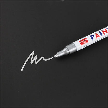 Paint Permanent Marker Pen Painting Oily Stationery Pen Waterproof Lasting White Markers Tire Tread Rubber Fabric Paint Marker