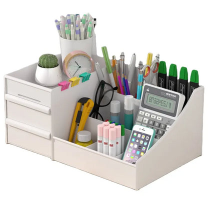 Desk Accessories Office Desk Organizer Stationery Dormitory Brush Stand for Pens Organizer Desktop Makeup Storage Box