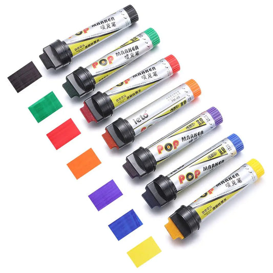 POP Waterproof Paint Permanent Refillable Marker Pen 20mm Sketching Graffiti Markers Poster Pen School Supplies