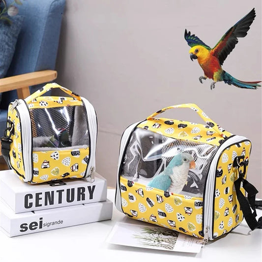 Folding Parrot Cage Lightweight Bird Cage Warm Soft Pet Bird Backpack Plush Outdoor Transport Accessories for Parrot Bird Nests