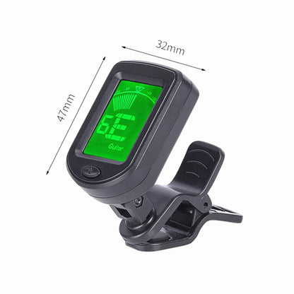 Bass Ukulele Violin Mandolin Banjo Guitar Tuner For All Instruments Clip on Electronic Tuner LCD Digital