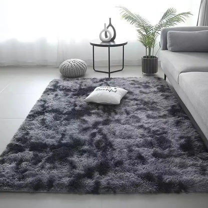 VIKAMA 1PC Silk Wool Rugs 40X60CM Plush Mats Fluffy Carpet Thick Bedroom Carpet Anti-slip Floor Soft Solid Large Mats