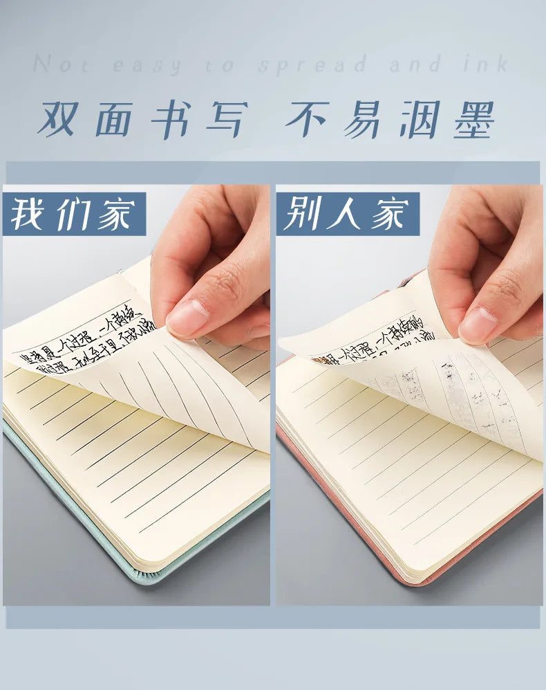 A7 Mini Notebook Strap Notepad Elastic Band Pocket Small Book Student Book Keeping Hand School Office Supplies Back To School