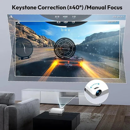 TAIDU Smart Projector HD 1280X720P 5G WiFi Android 10 BT5.0 H700 Home Theater Outdoor Support Parsing 4k Mini Portable Projector