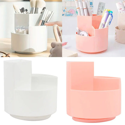 360 Rotating Large Capacity Rotating Pen Holder Desk Pencil Storage Box Organizer Makeup Brush School Office Stationery Supplies