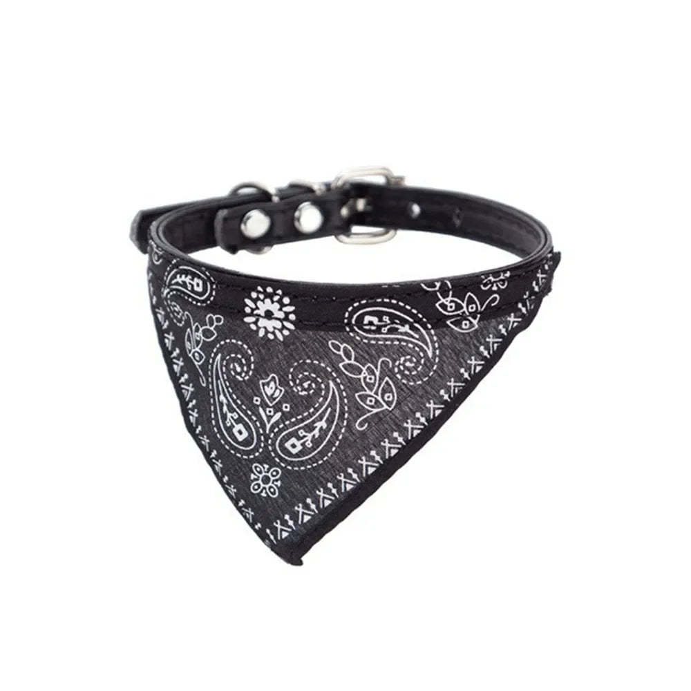 Cute Printed Bandana Cat Collar Puppy Dog Cat Scarf Collar Adjustable Triangular Pet Banadana Collar for Kittens Small Animals