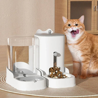 Large Capacity Dog and Cat Water Fountain Pet Feeder Cat Food Bowl Gravity Food Feeder Gravity Water Fountain Cat Accessories