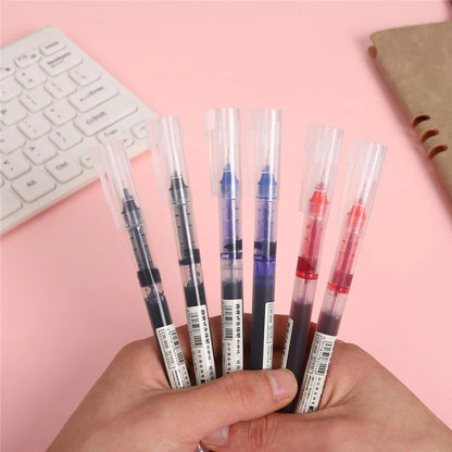 5/10 Pcs Exam Signature Ballpoint Pen 0.5mm Black Blue Ink High Capacity Gel Pens For Writing School Office Stationery Supplies