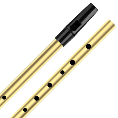 NAOMI Brass Whistle Irish Penny Whistle Key Of D & C Music Supply For Different Levels Expertise Musician Woodwind Instruments