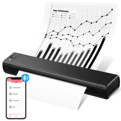 Phomemo M08F A4 Portable Thermal Printer Supports A4 Thermal Paper PJ-722 PJ-763 Wireless Thermal Compact Printer