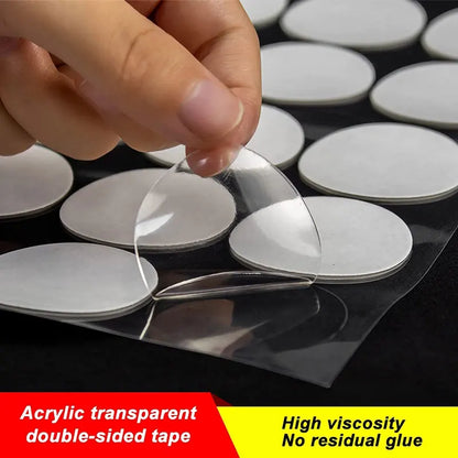 50-100Pcs Double Sided Sticky Dots Tape No Trace Tape Self Adhesive Dots Stickers for Poster Festival Wall Hanging Decor 10-30MM