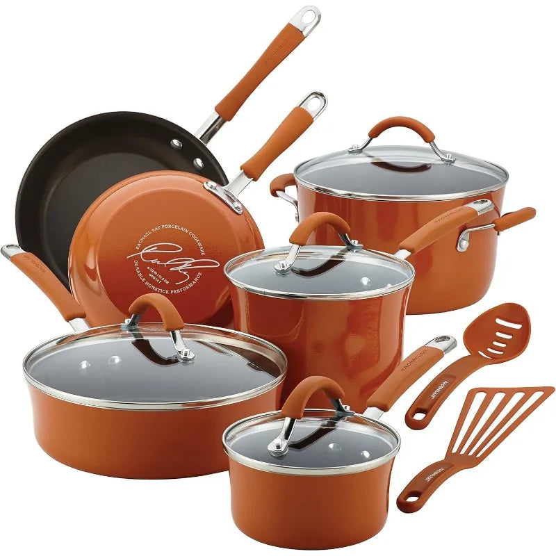 Cucina Nonstick Cookware Pots and Pans Set, 12 Piece