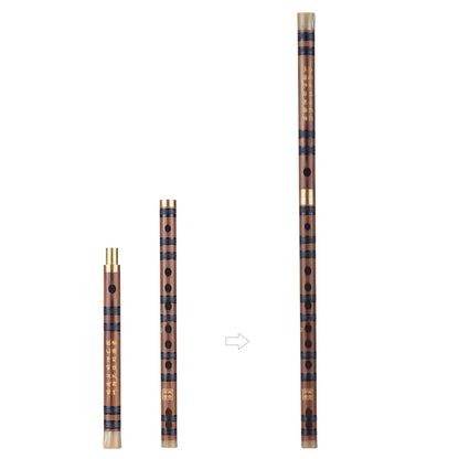 Pluggable Bitter Bamboo Flute Dizi Traditional Handmade Chinese Musical Woodwind Instrument Key C/D/G Professional Performance