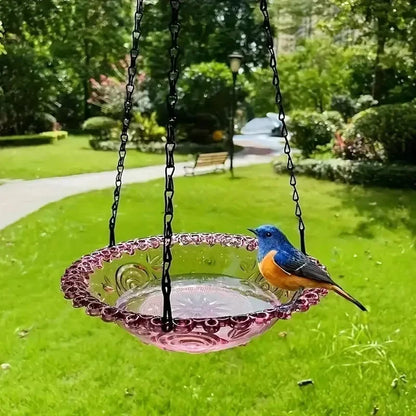 New Hanging Bird Feeder Bird Bath Garden Outdoor Hummingbird Feeder Birdbath Balcony Outdoor Decoration Bird Pet Supplies