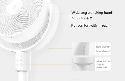 2024 New Xiaomi Mijia Circulating Fan Rechargeable Air Conditioner Fan Cooler Floor Standing Desktop Fans Work with Mi Home App