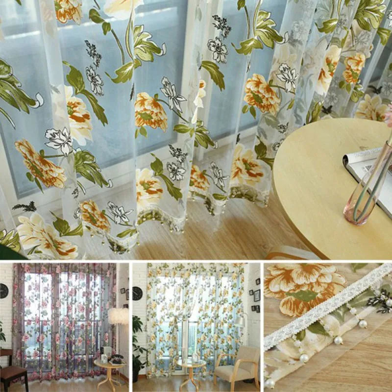 3D Treatments Panel Draperies Window Curtains Beige Purple Tulle For Luxury Sheer For Kitchen Living Room The Bedroom