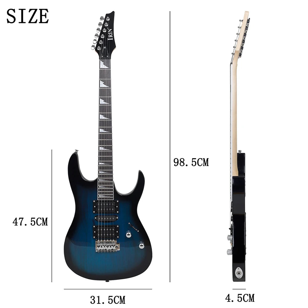 IRIN 24 Frets 6 Strings Electric Guitar Maple Body Maple Neck Electric Guitarra With Amp Necessary Guitar Parts & Accessories