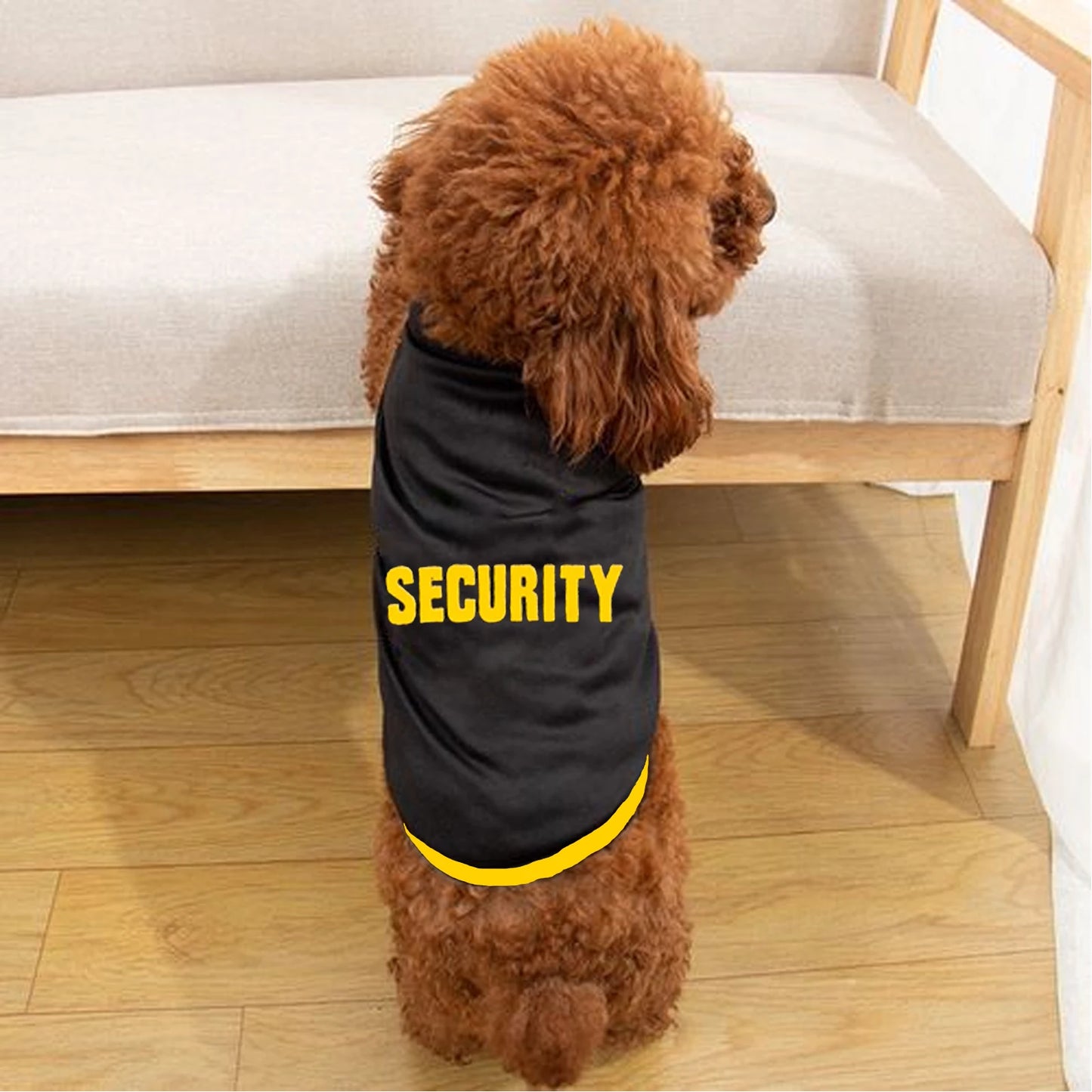 Police Suit Cosplay Dog Clothes Black Elastic Vest Puppy T-Shirt Coat Accessories Apparel Costumes  Pet Clothes for Dogs Cats