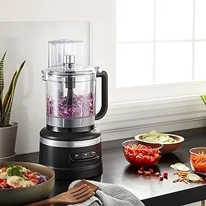 13-Cup Food Processor and Vegetable Chopper, Stainless-Steel Blades,3-Speed 500-Watt Motor, with the 3-in-1 feed tube, Household