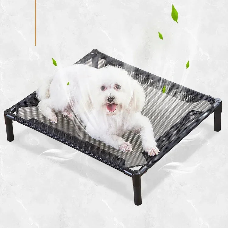 Elevated Bed for Dogs Folding Pet Camping Bed Cat House Portable Removable Washable Four Seasons Dog Kennel Puppy Beds