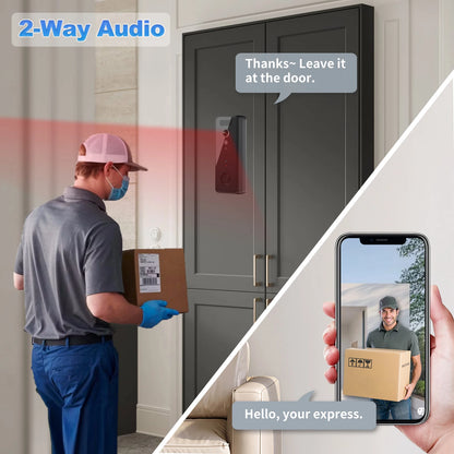 5G 2.4G 1080P WiFi Video Doorbell Dual Band Wireless Home Door Bell Tuya Smart Waterproof APP Remote Intercom Security Camera