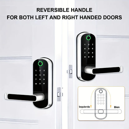 Smart Fingerprint Door Lock App Remote Control Keyless WIFI Digital Touchscreen Lock NFC IP67 Waterproof with 2 IC Cards