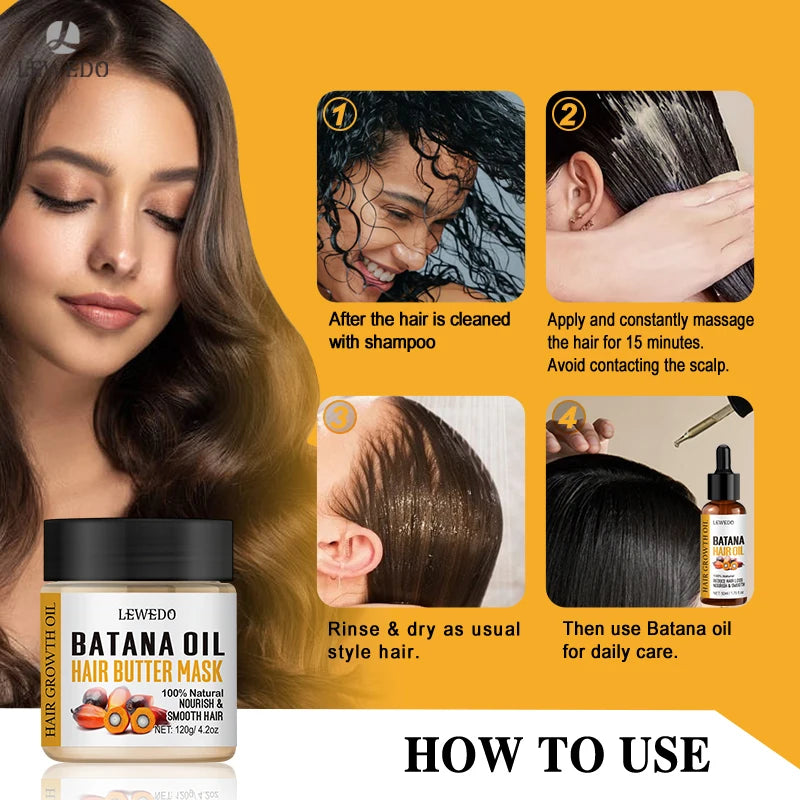 Fast Hair Growth Oil Africa Crazy Traction Alopecia batana Hair Mask Anti Hair Break Hair Strengthener Hair Loss Treatment Spray