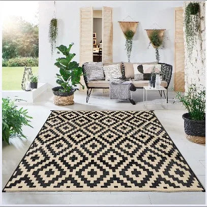 Home Garden Rug Living Room Decor Floor Carpet Indoor Outdoor Rugs Portable Camping Mat Washable Easy Clean with Zipper Bag Free