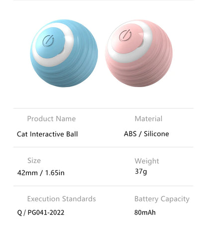 Cat Interactive Ball Smart Cat Toys Indoor Automatic Rolling Magic Ball Electronic Interactive Cat Toy Cat Game Accessories