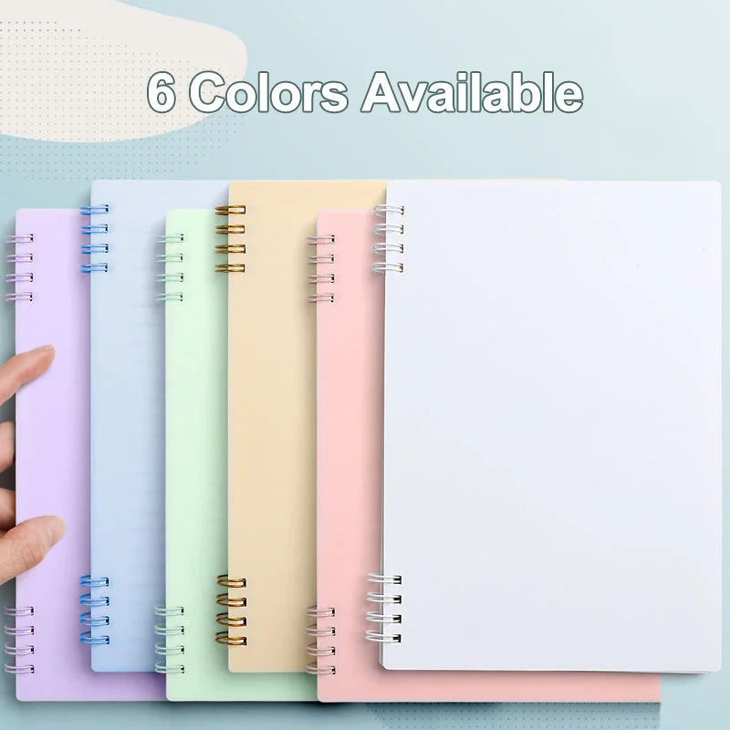 A5 Morandi Spiral Notebook coil Notepad Daily Weekly Agenda Planner Notebooks Stationery Office School Supplies