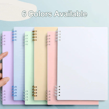 A5 Morandi Spiral Notebook coil Notepad Daily Weekly Agenda Planner Notebooks Stationery Office School Supplies