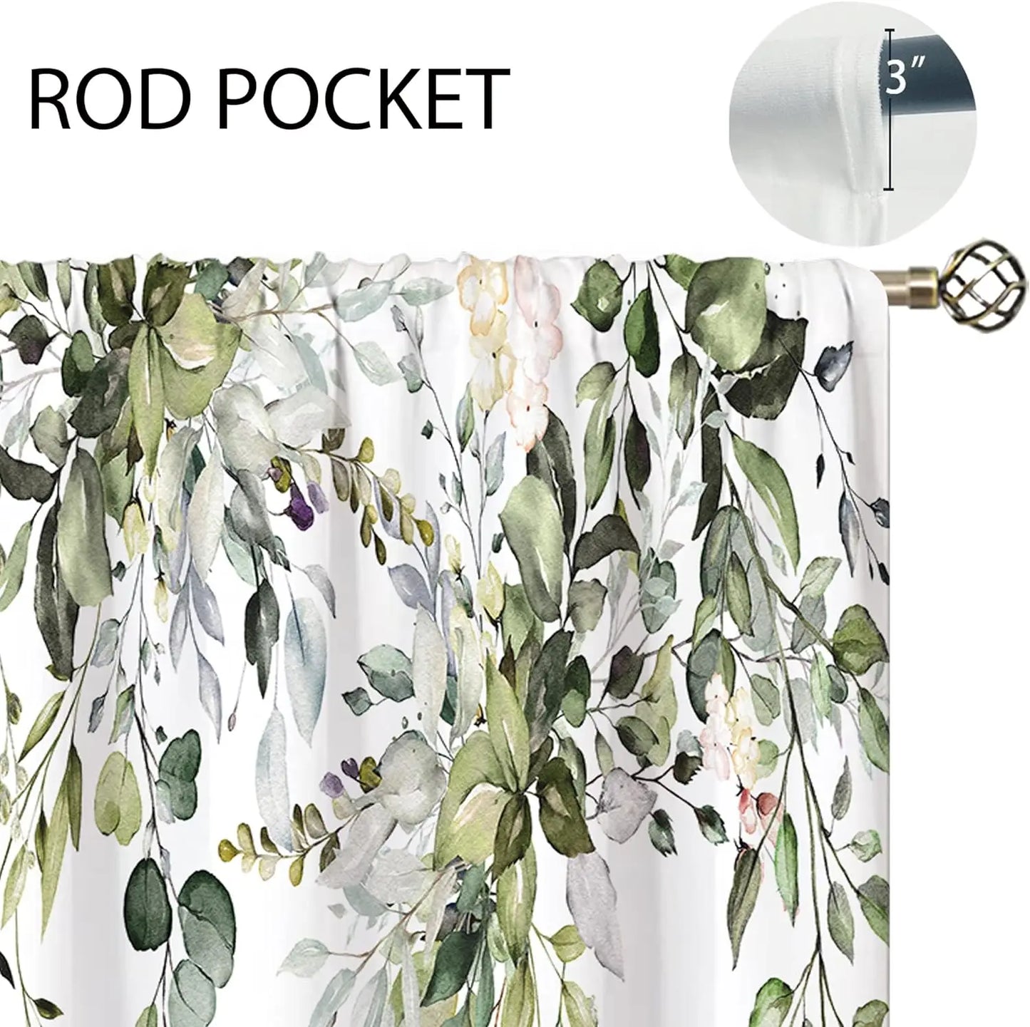 Kitchen curtains, gray, floral color, above sink, small window treatment, bathroom treatment short curtains, 27.5 x 39 inch