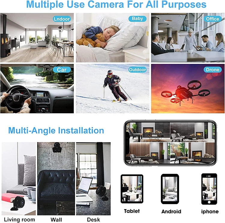 A9 Mini Camera WiFi Wireless Security Protection Remote Monitor Camcorders Video Surveillance Smart Home Mini DV Cam HD Camera